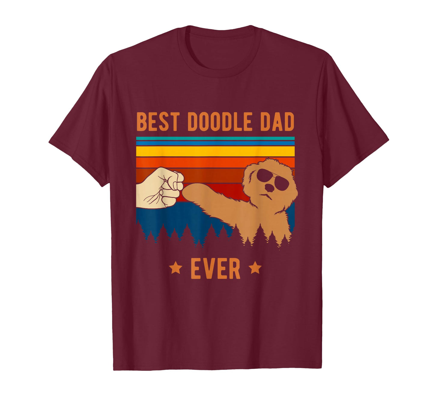 Best Doodle Dad Ever - Funny Dog Goldendoodle Labradoodle T-Shirt Small