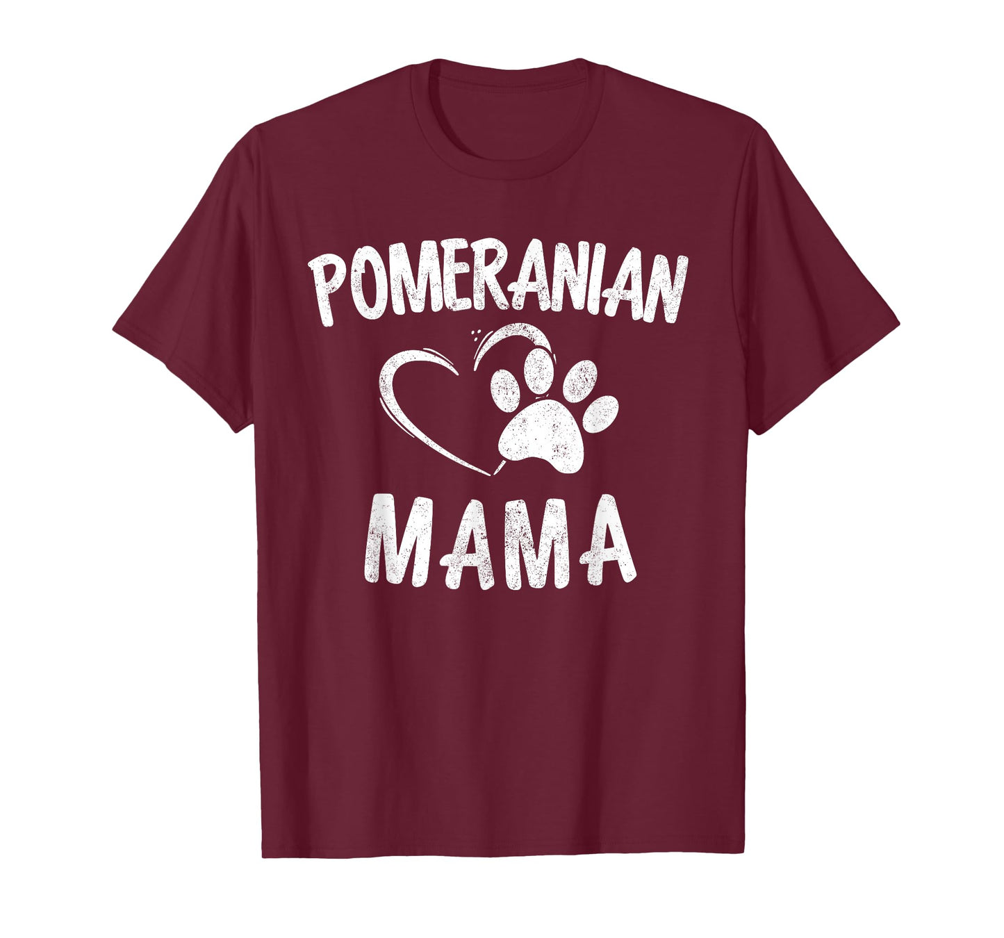 Funny Pomeranian Mama Gift Pet Lover Apparel Dog Pom Mom T-Shirt