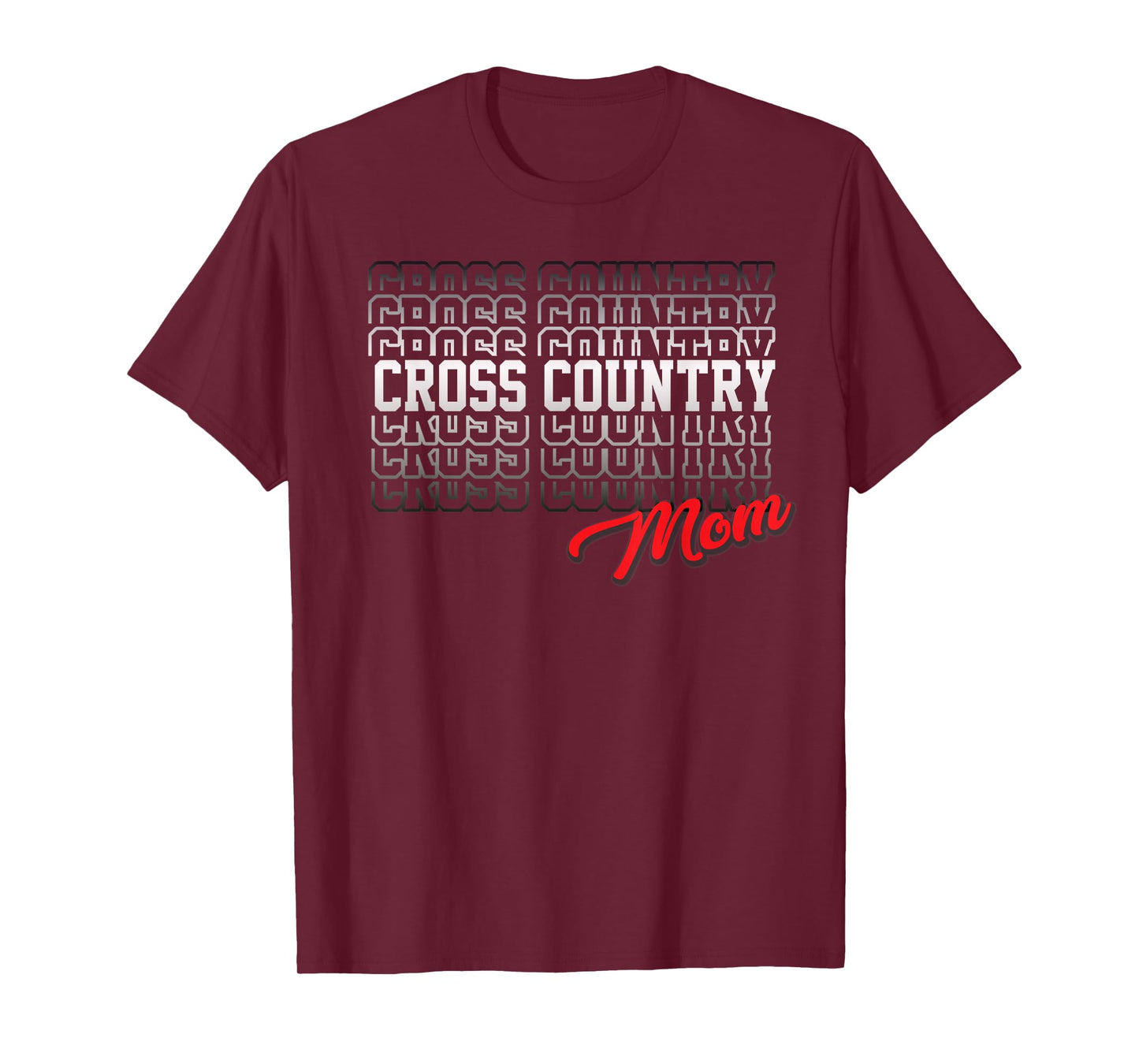 Cross Country Mom High School Running Team Mother T-Shirt