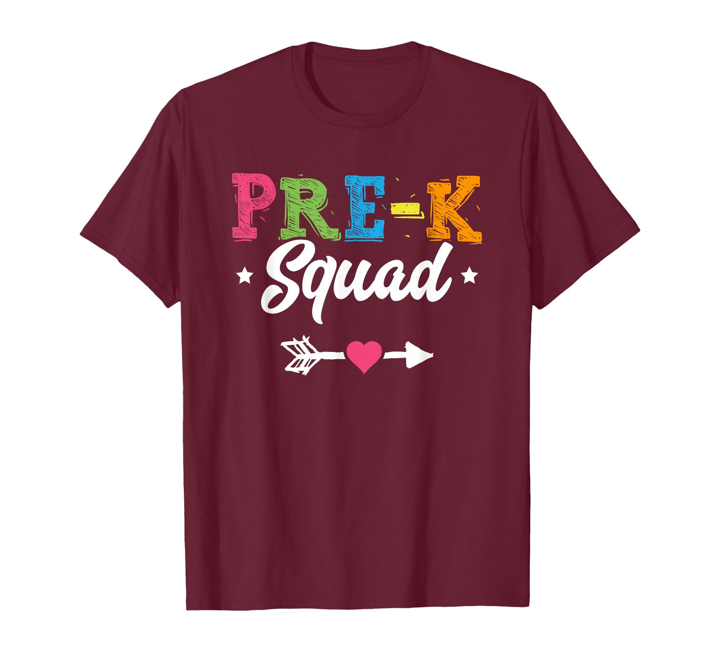 Pre-K Squad Teacher Student Kids Preschool Back To School T-Shirt