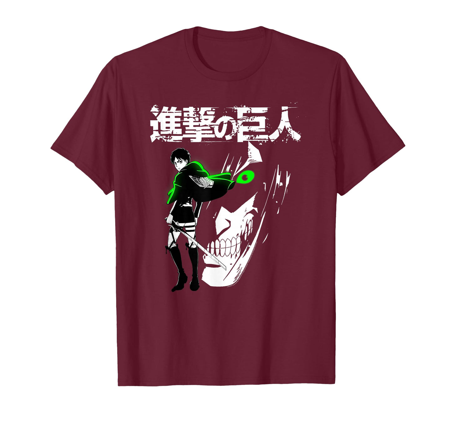 Attack on Titan Eren Jaeger Glow Anime T-Shirt