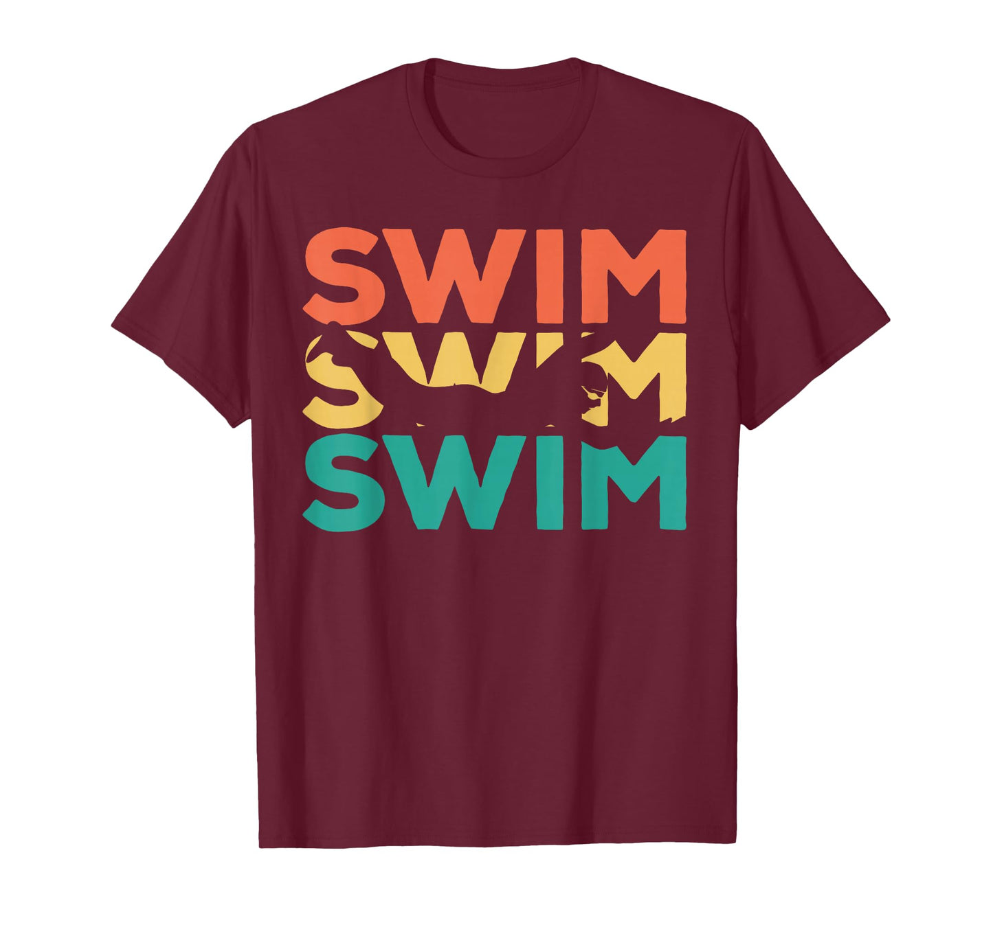 Retro Vintage Swimming Gift For Swimmers T-Shirt