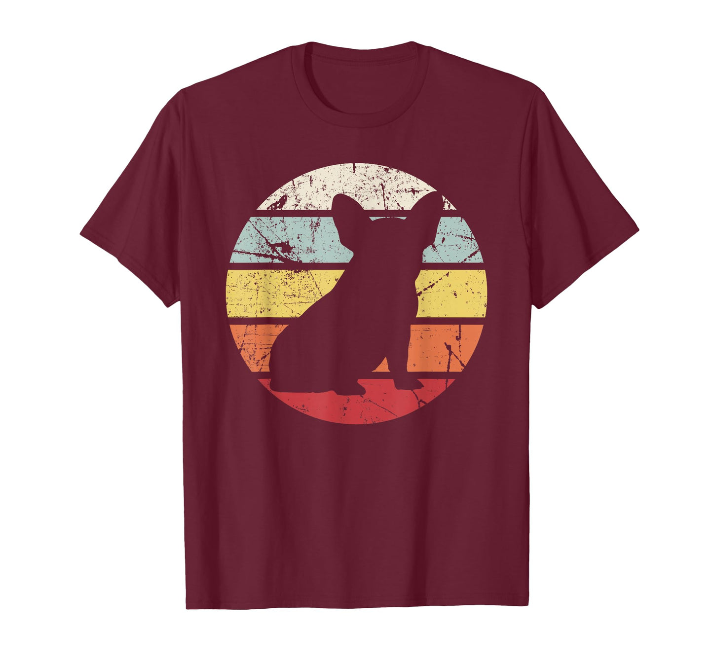 Fine distressed retro vintage french bulldog pet dog mom Men Women Girls Kids T-Shirt