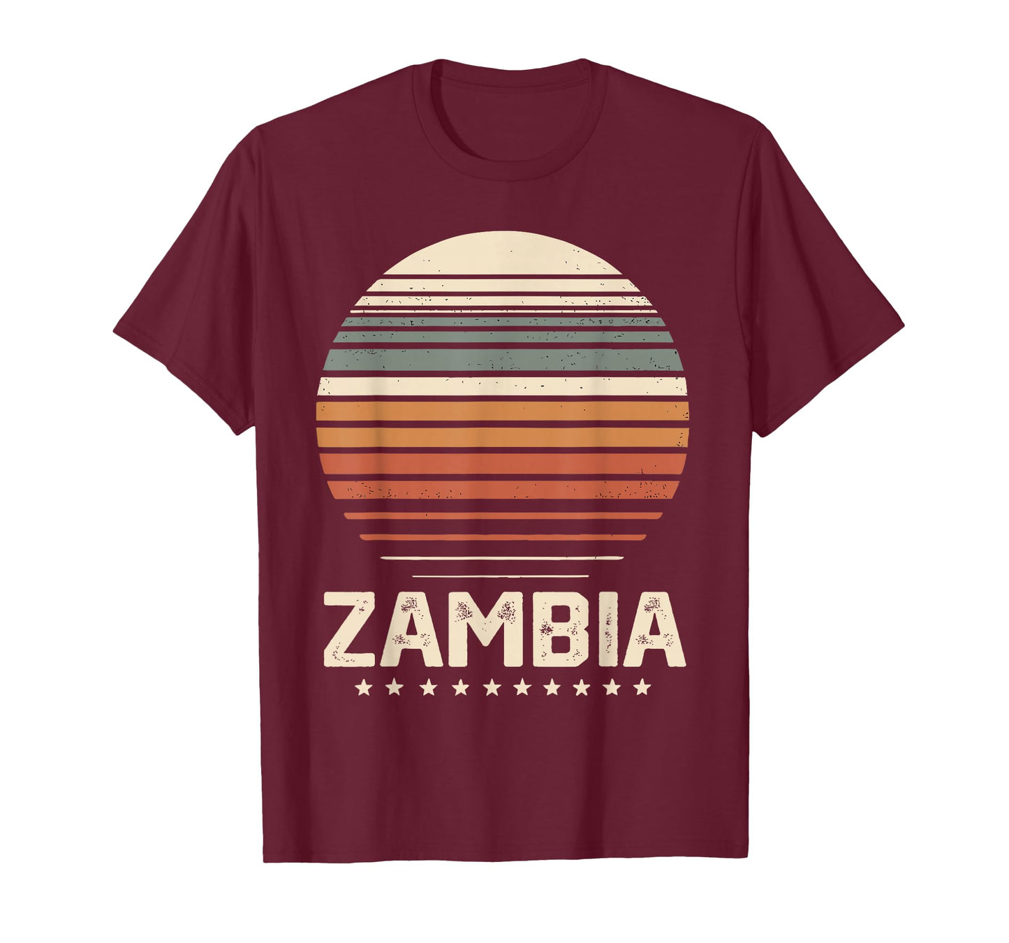 Zambia Vintage Retro I Love Zambia T-Shirt