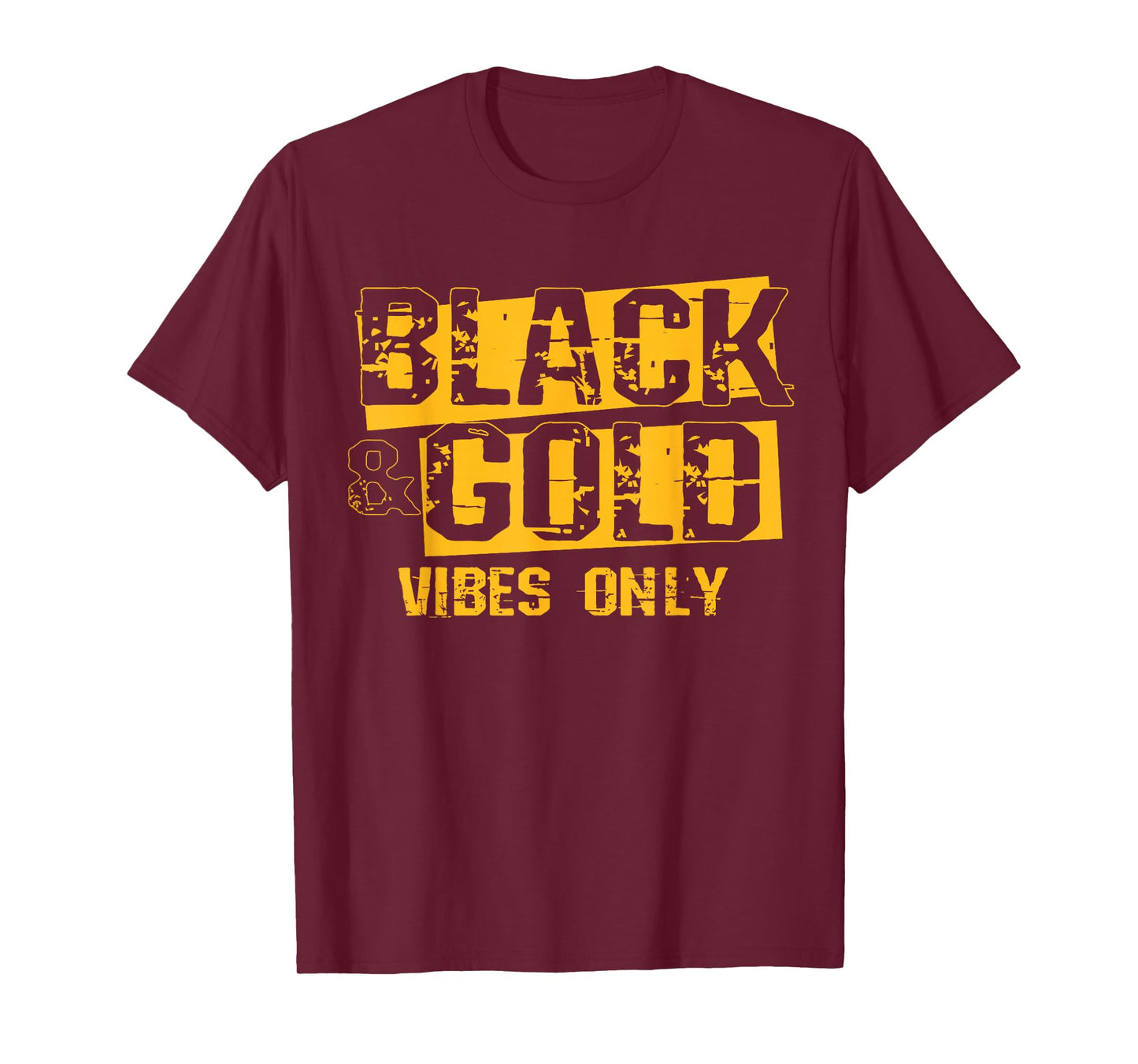 Black and Gold Game Day Group Tees for High School Football T-Shirt