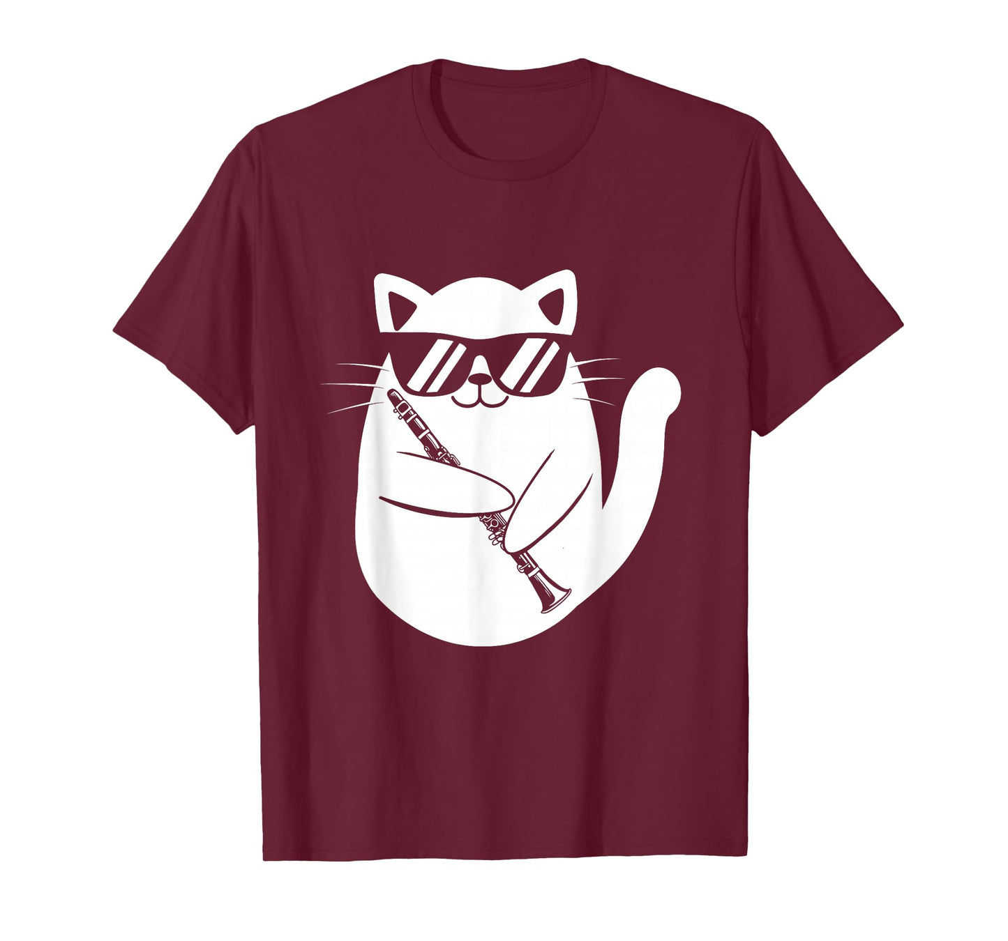 Clarinet Player - Cat Clarinetist Music Lover Marching Band T-Shirt