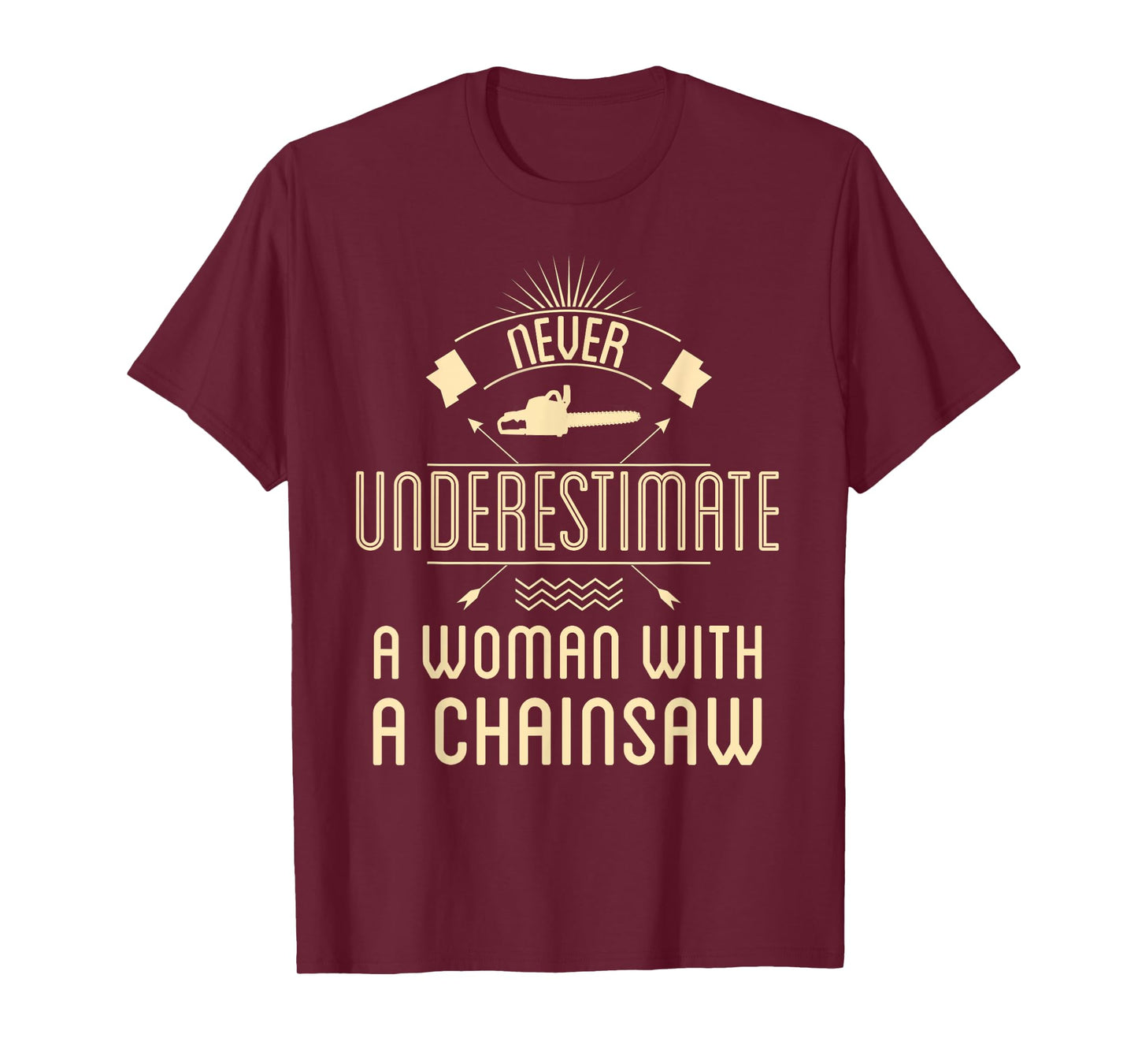 Female Arborist Women Chainsaw Girl Tree Trimmer Service T-Shirt