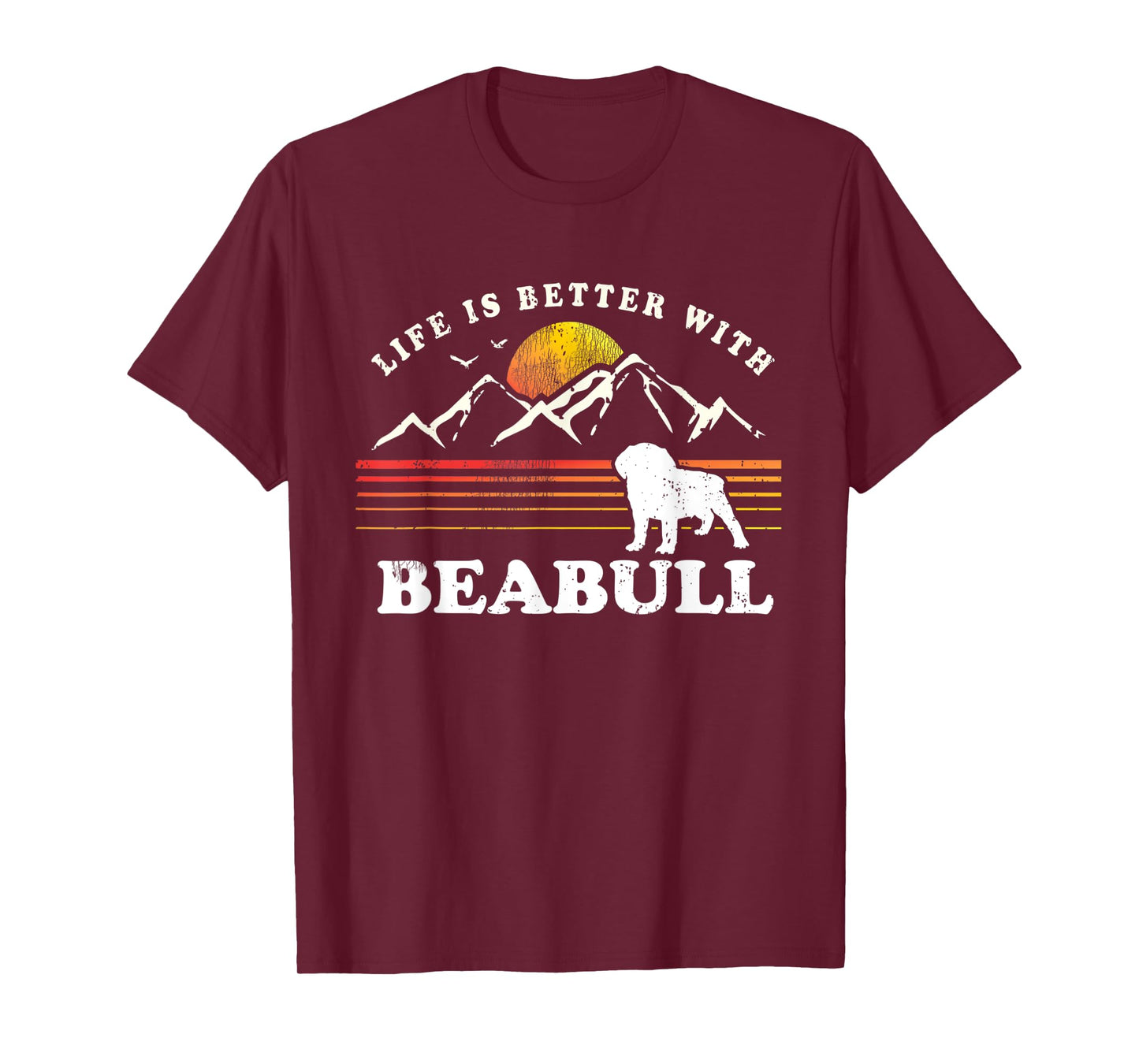 Life Better Beabull Vintage Dog Mom Dad T-Shirt