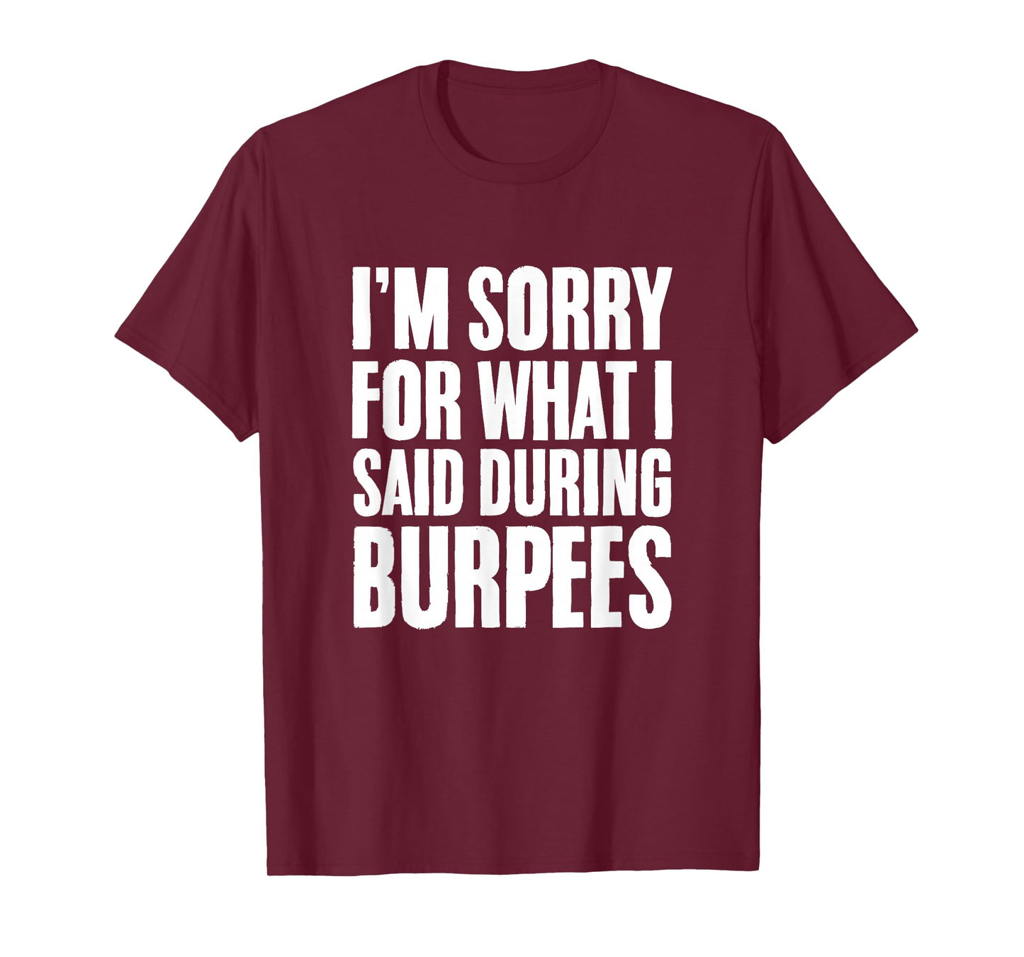 I'm Sorry For What I Said During Burpees Gym Workout T-Shirt