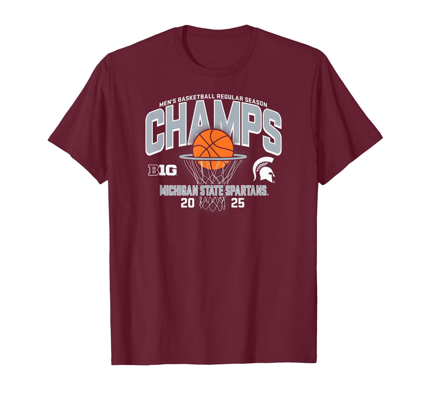 Michigan State Spartans Men's Basketball Big Ten Champs '25 T-Shirt