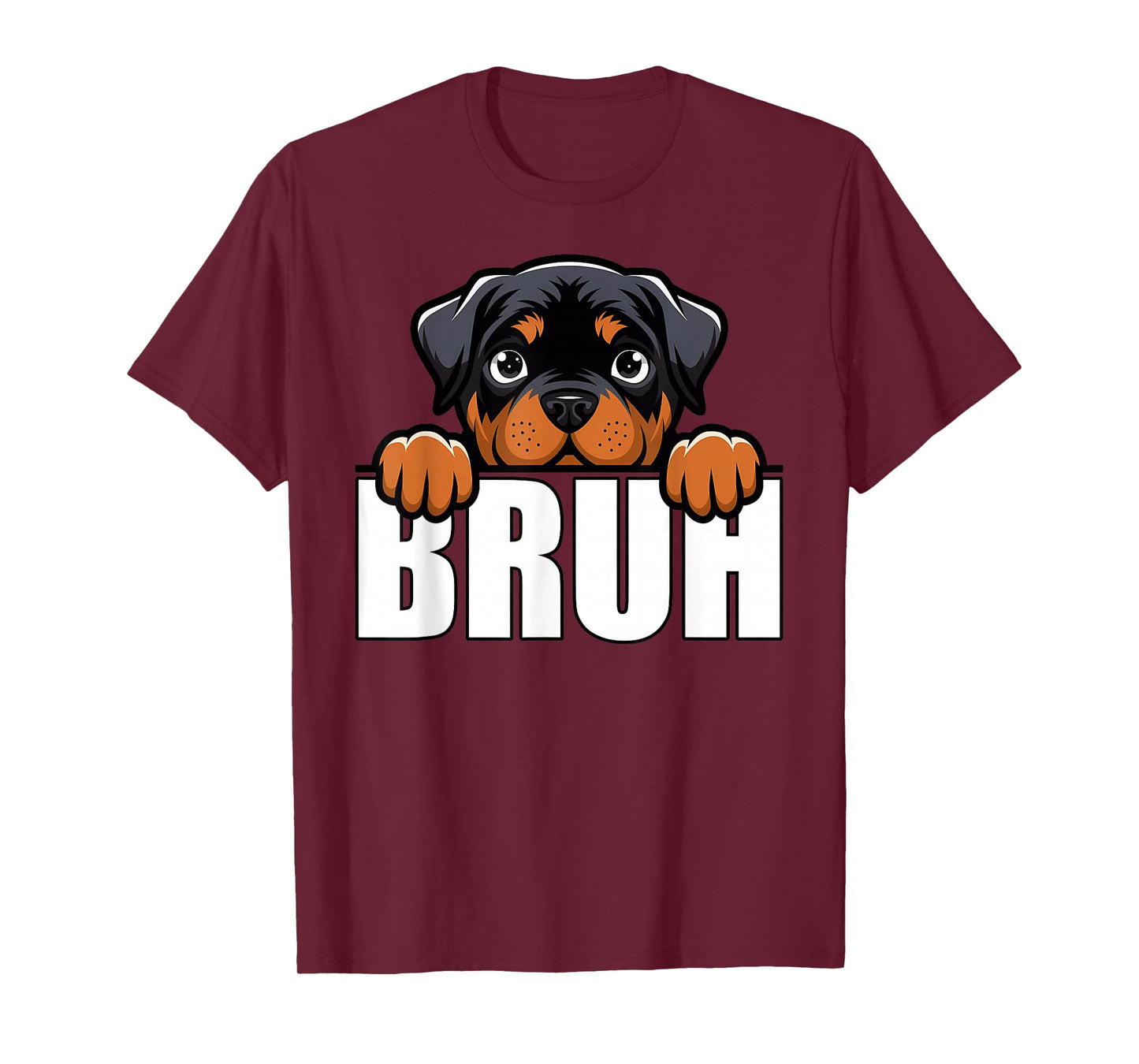 Funny Rottweiler Bruh Cute Rottie Dog Lover Men Boys Kids T-Shirt