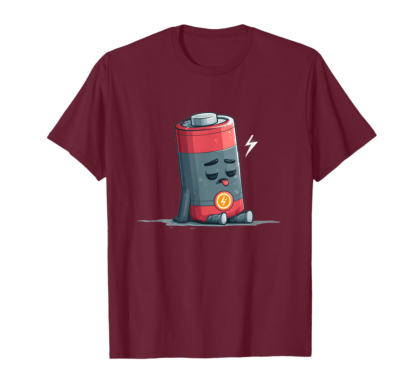 Sleeping Low Battery Costume for Powerless Boys and Girls T-Shirt