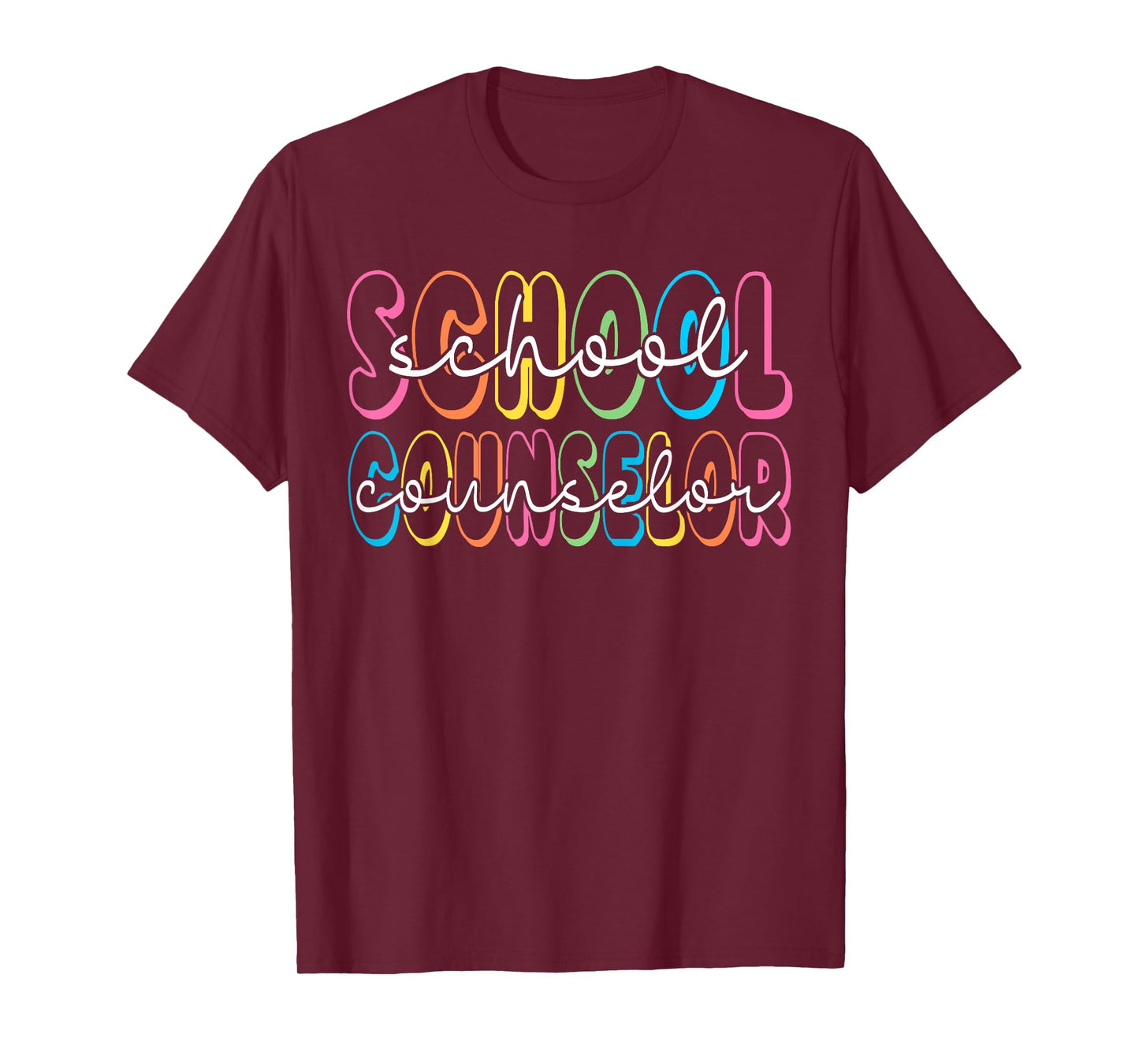 Retro School Counselor Counseling Teacher Appreciation T-Shirt