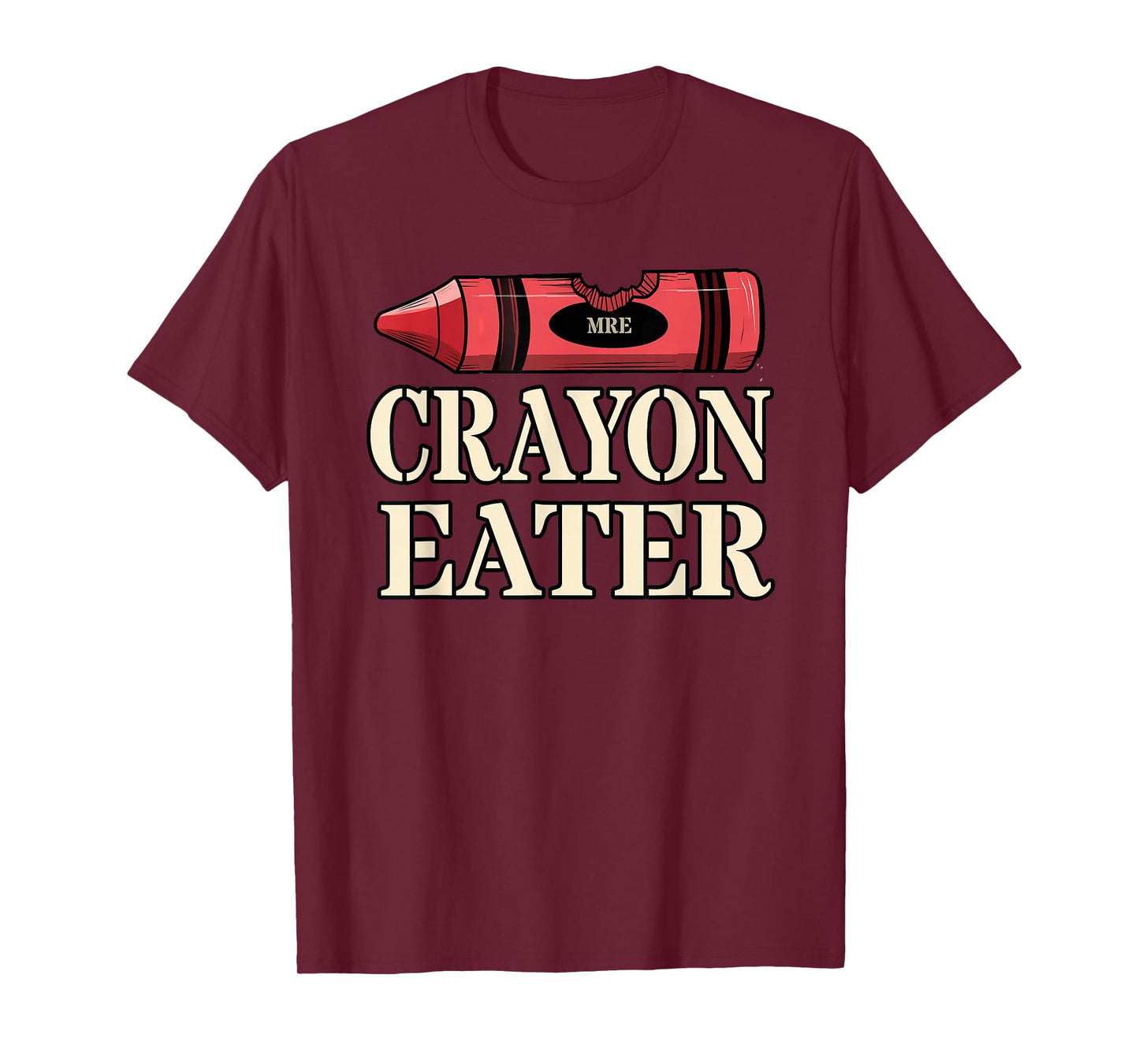 Funny CRAYON EATER Grunt Squad Military Soldier Jarhead Meme T-Shirt