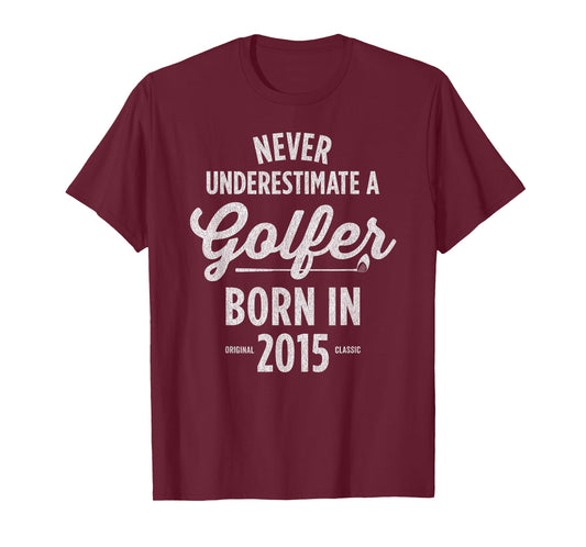 10 Year Old Golfer: Golfing Golf 2015 10th Birthday T-Shirt