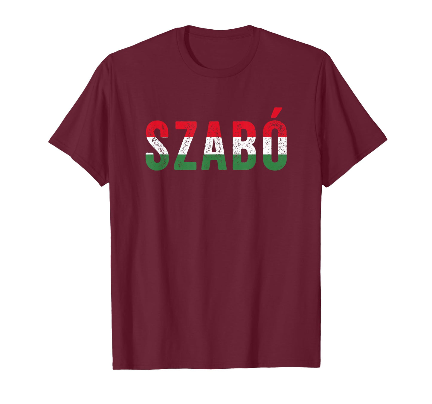 SZABÓ – Hungarian Surname with Magyar Country Flag T-Shirt