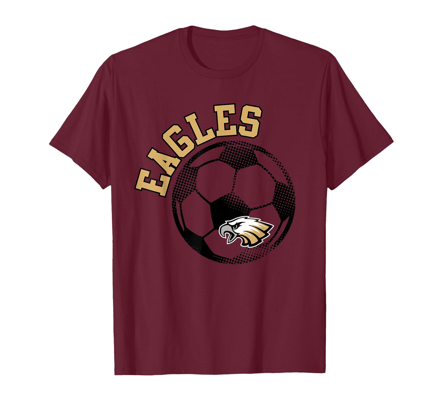 Eagles Soccer Gold Eagles Game Day School Spirit T-Shirt