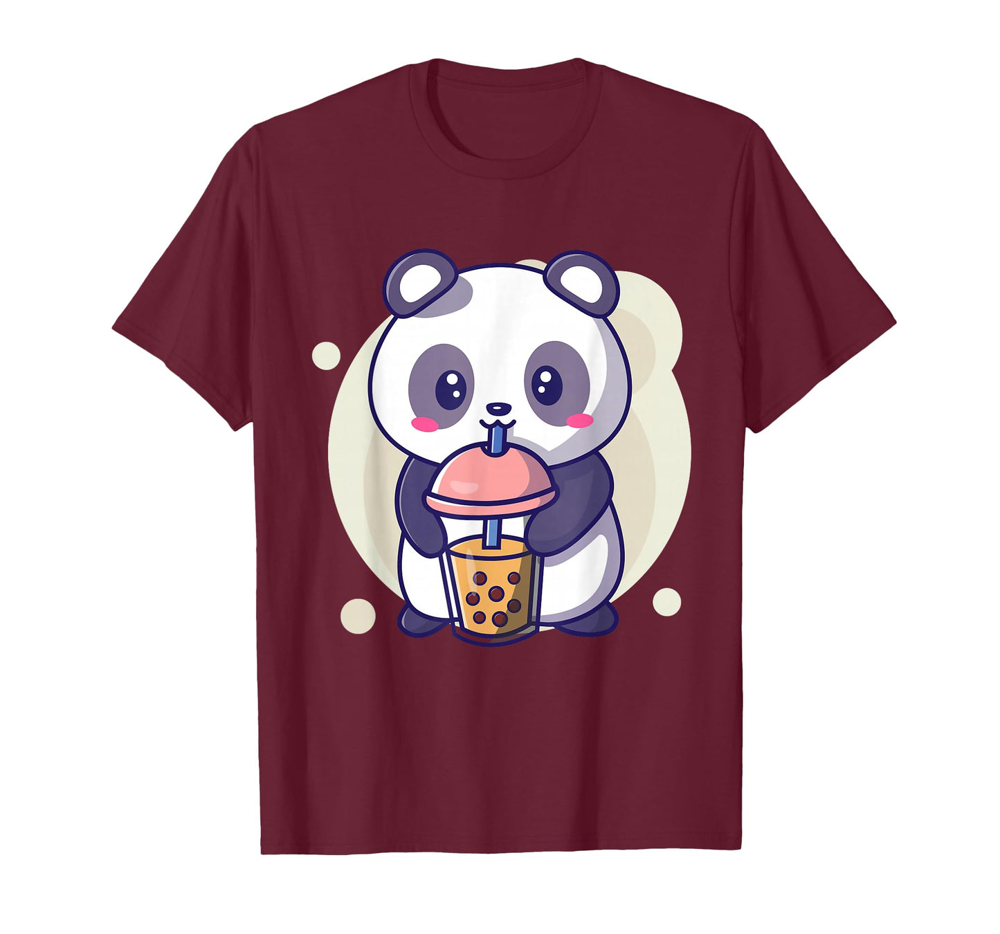 Cute Kawaii Panda Drinks Boba Bubble Tea Kawaii Aesthetic T-Shirt