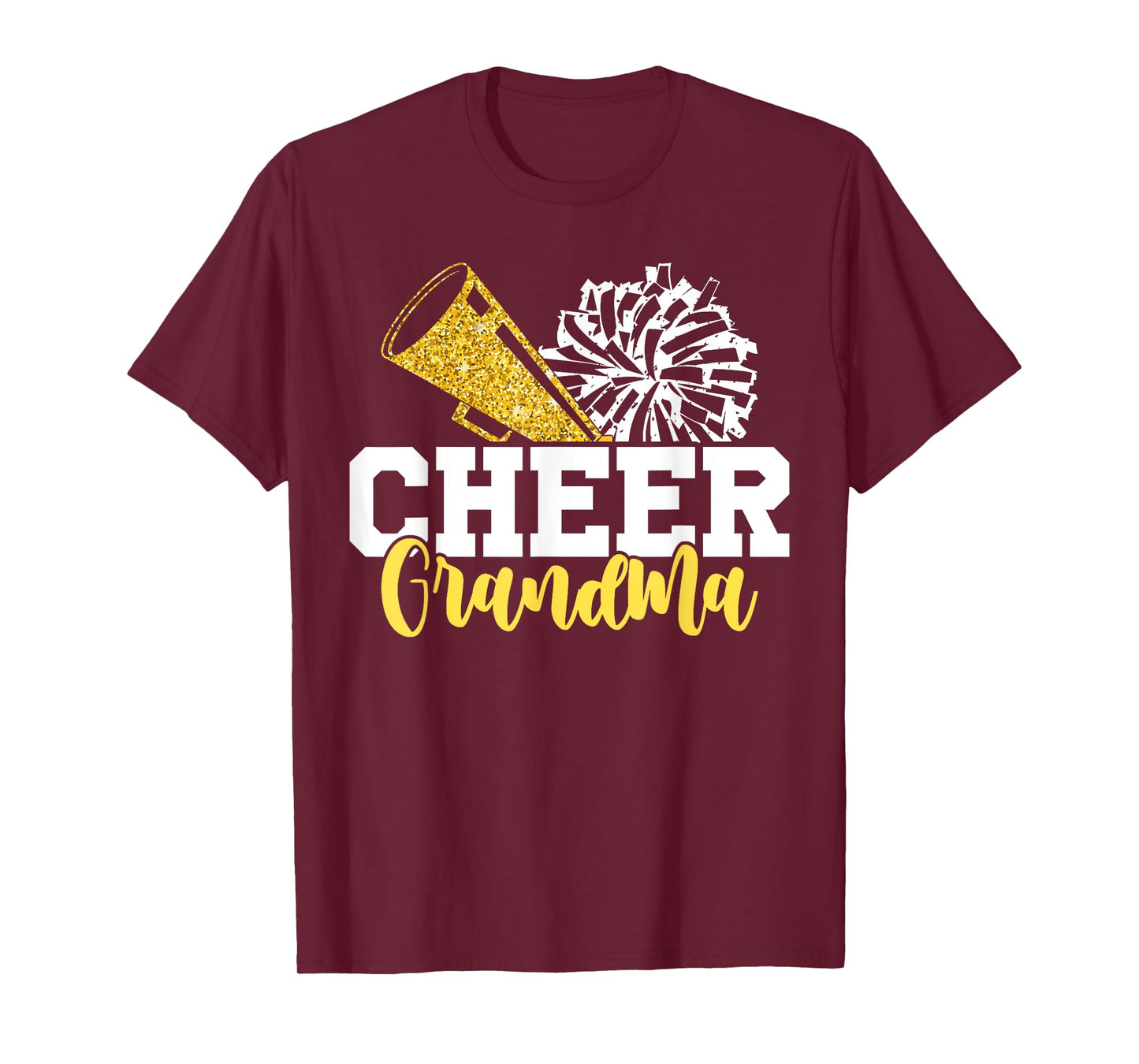 Cheer Grandma Hearts Cheerleading Grandmother T-Shirt