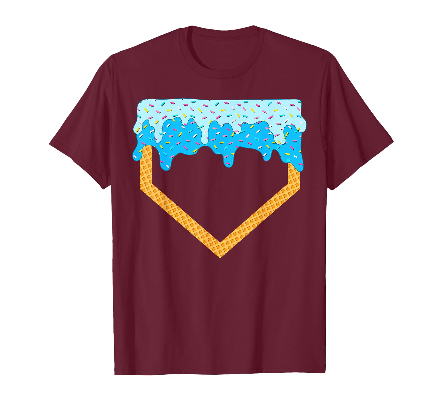 Baseball Drip Boys Home Plate Ice Cream sprinkles Sports Boy T-Shirt