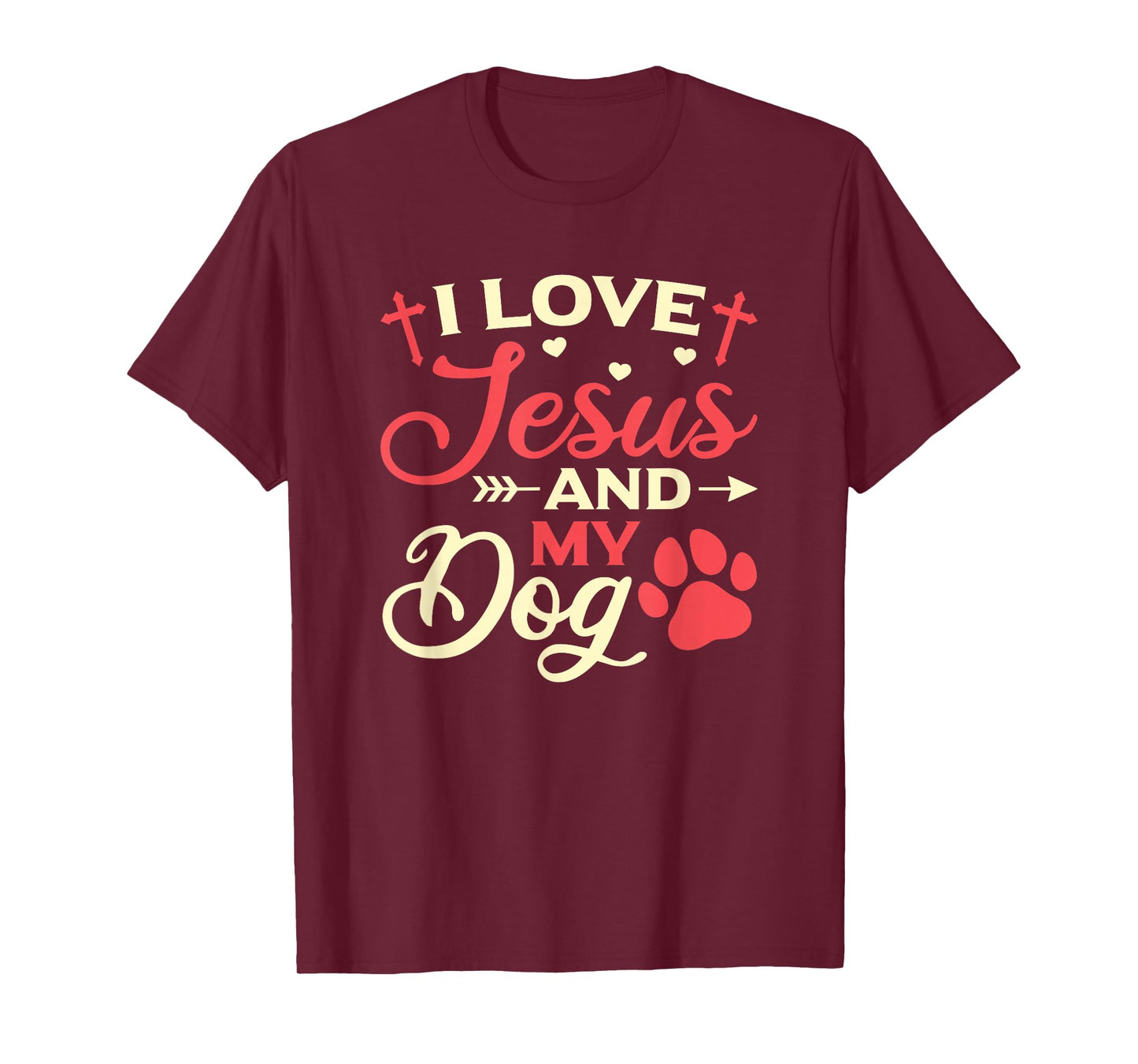 I Love Jesus And My Dog Religious Dog Owner T-Shirt