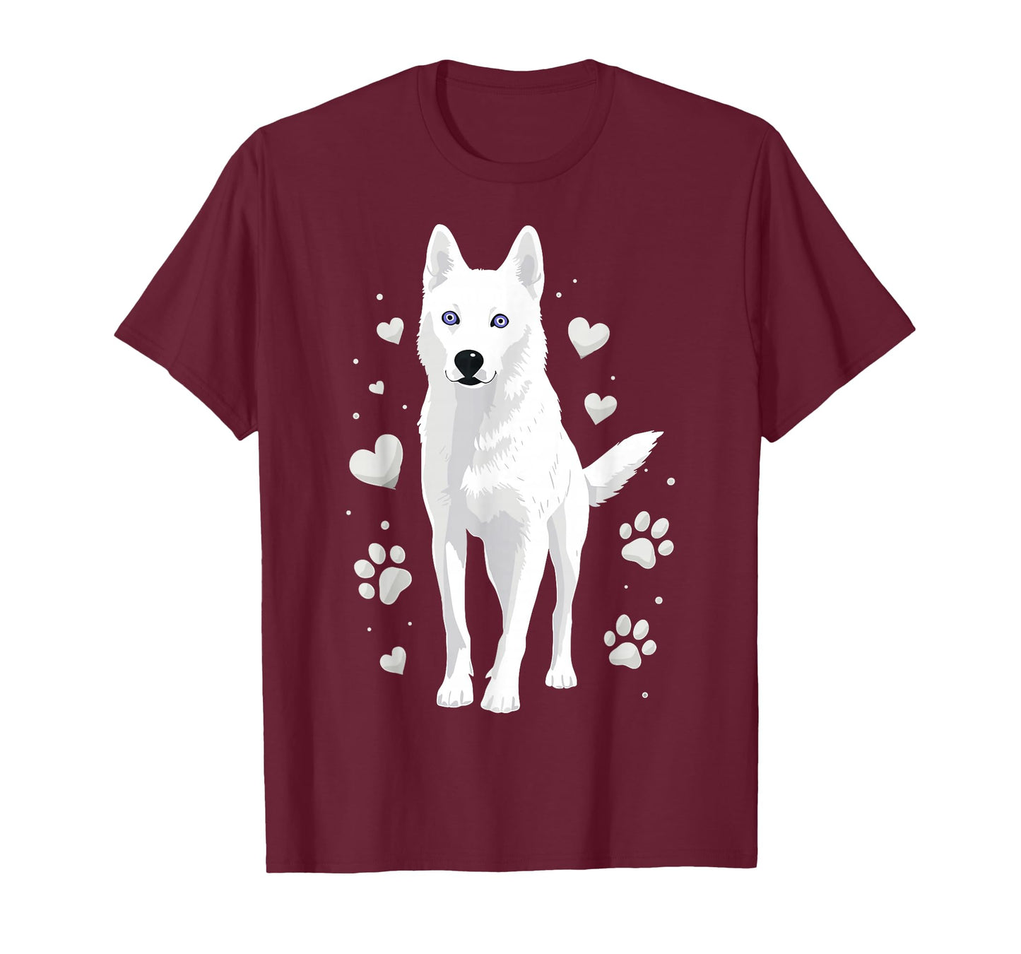 Cute Dog White Siberian Husky T-Shirt