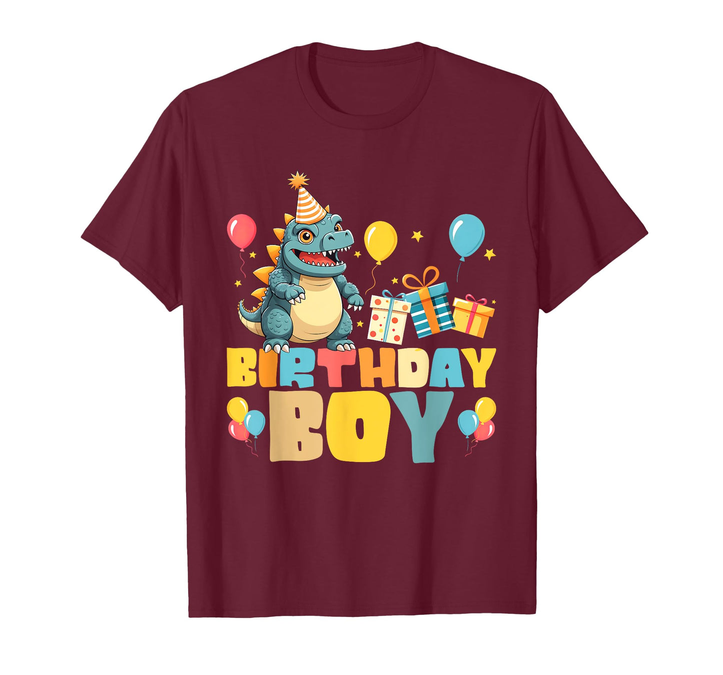 Birthday Boy Japanese Monster Kaiju Bday Party Kids Boys T-Shirt