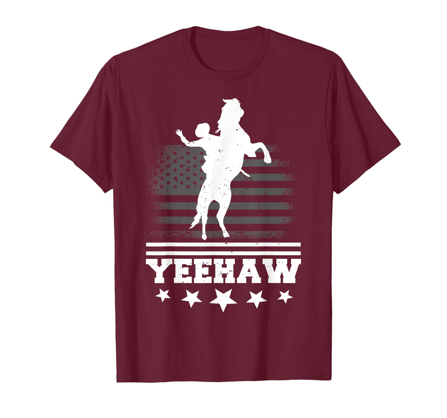 Yeehaw Cowboy Rodeo Horse Bull Riding For Men Women Kids T-Shirt