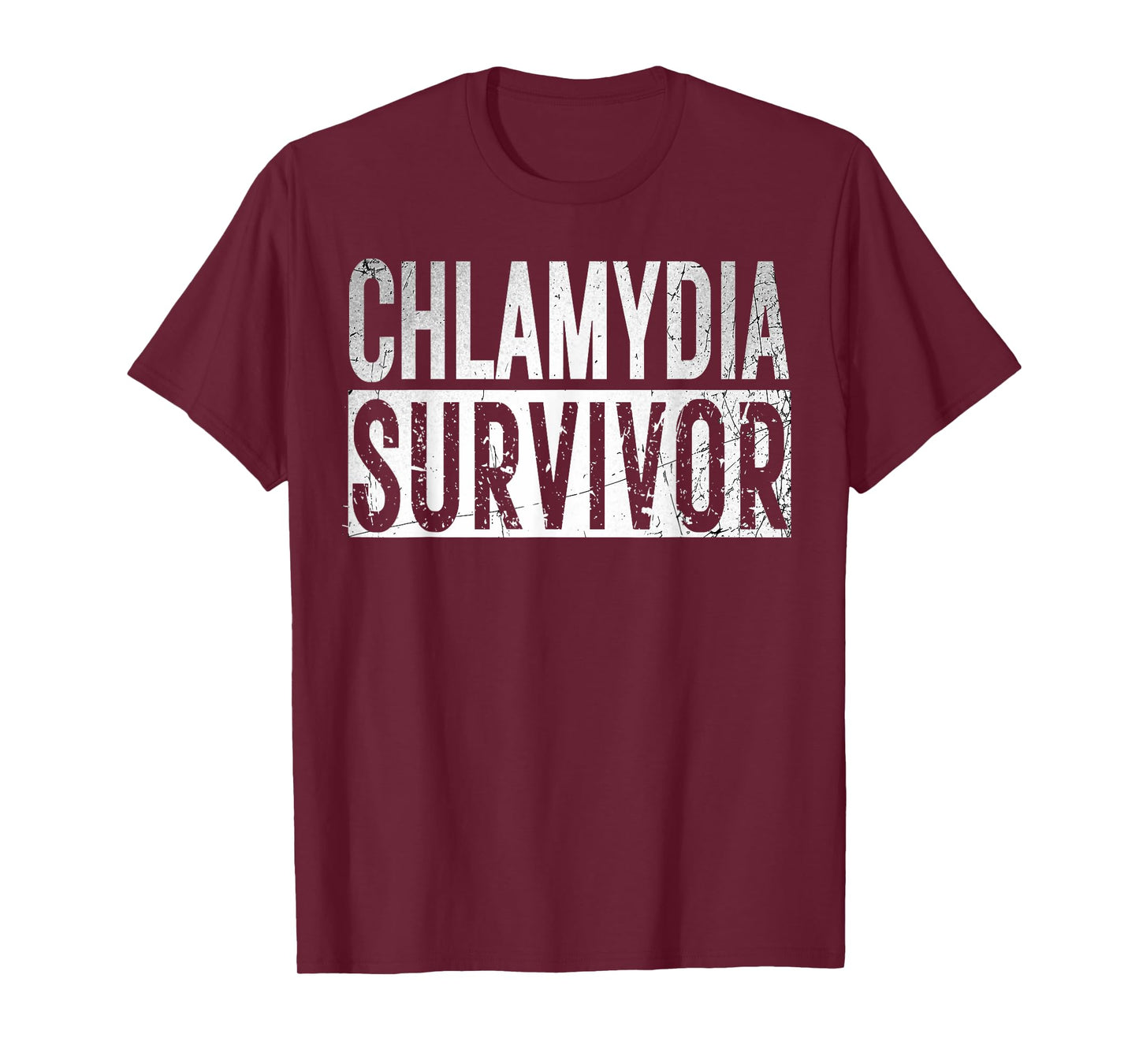 Chlamydia Survivor Retro Funny Adult Humor Inappropriate T-Shirt