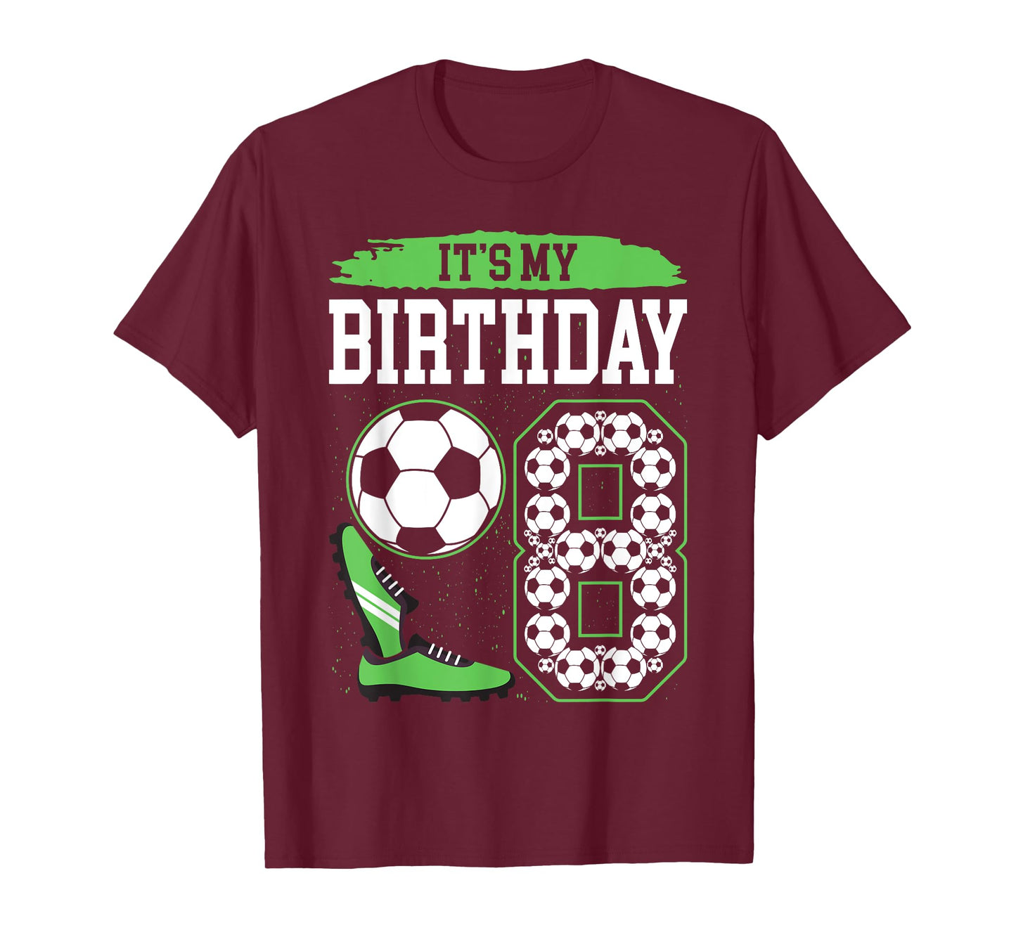 It's My 8th Soccer Birthday Party 8th Birthday Boy Soccer T-Shirt