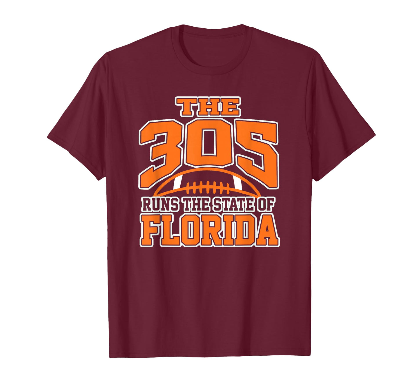 305 Miami Area Code Runs The State of Florida Pride Apparel T-Shirt