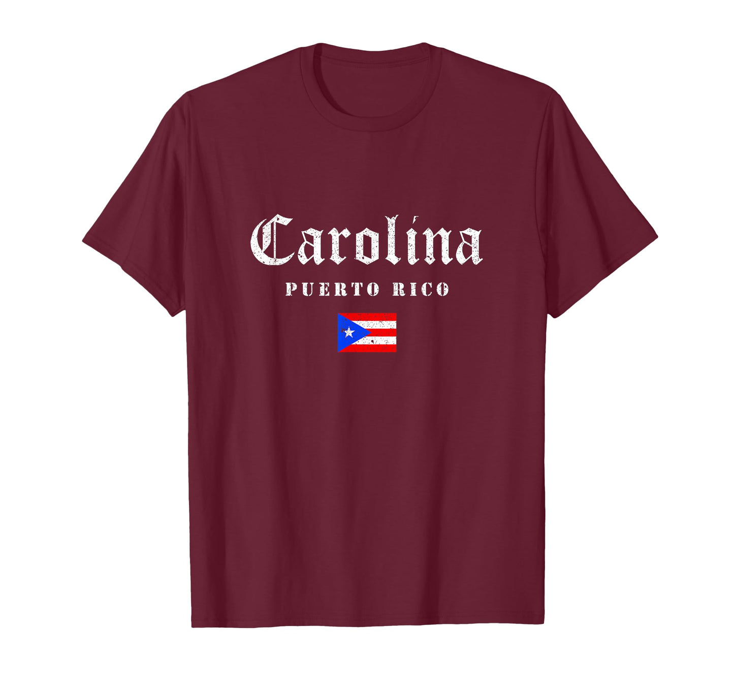 Vintage Carolina Puerto Rico Flag Pride Home Root Travel T-Shirt