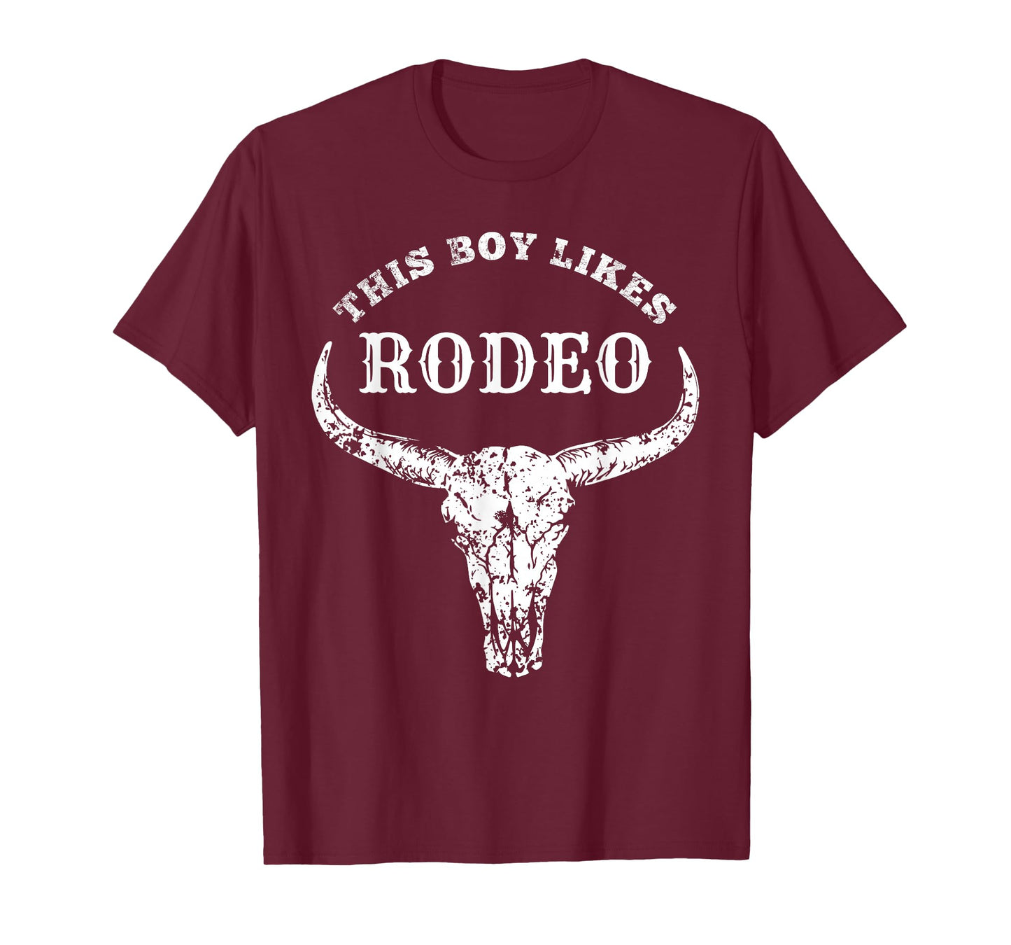 Southern Texas Cowboy Clothing Rodeo Accessories Western Country This Boy Likes Rodeo Howdy Vintage Cowboy T-Shirt