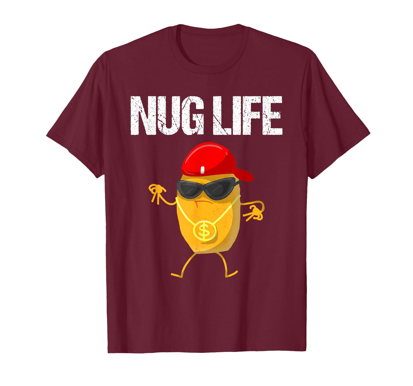 Cool Chicken Nugget Art For Boys Kids Chicken Nugget Lover T-Shirt