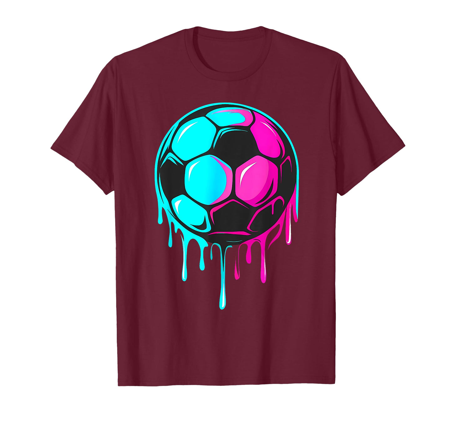 Soccer Colorful Tie Dye Soccer Ball Men Women Kids T-Shirt