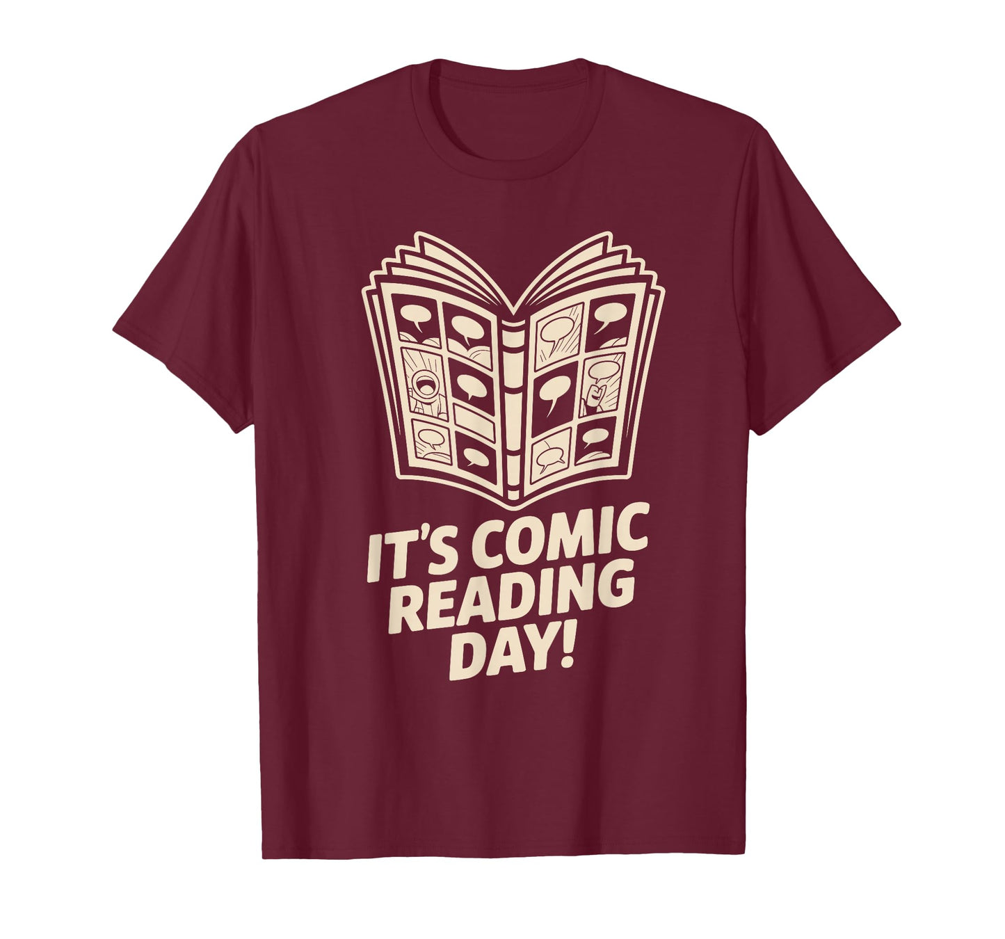 It’s Comic Reading Day Manga Cartoon Book Graphic Novel T-Shirt