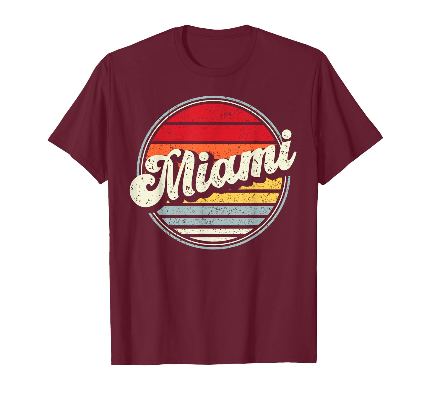 Retro Miami Home State Cool 70s Style Sunset Men Women Kids T-Shirt