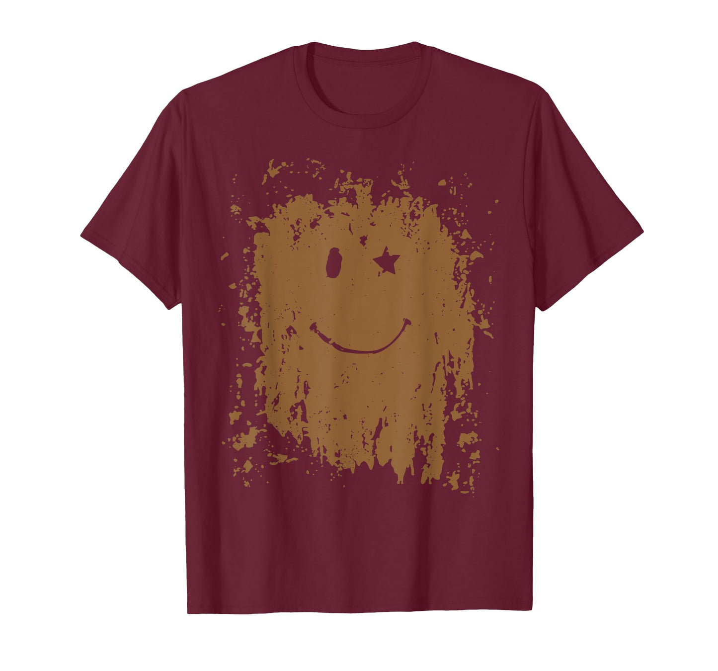 Funny Mud Splatter Face Cool Marathon and Mud Run T-Shirt