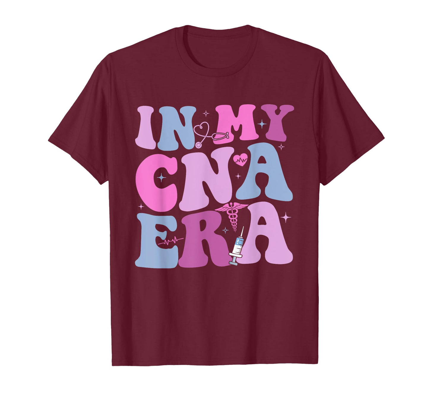 In My CNA Era Funny Groovy CNA Life Nurse Life T-Shirt