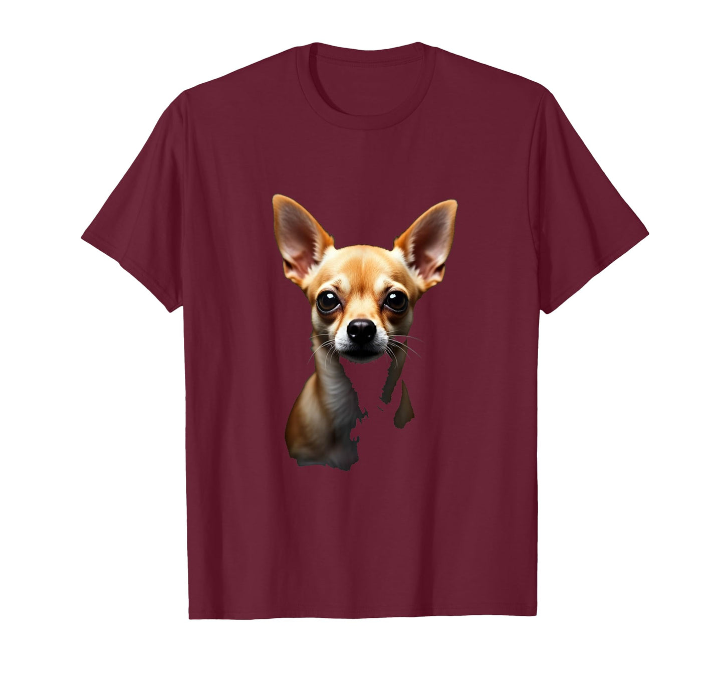 Black Chihuahua Dog Chihuahua Face T-Shirt