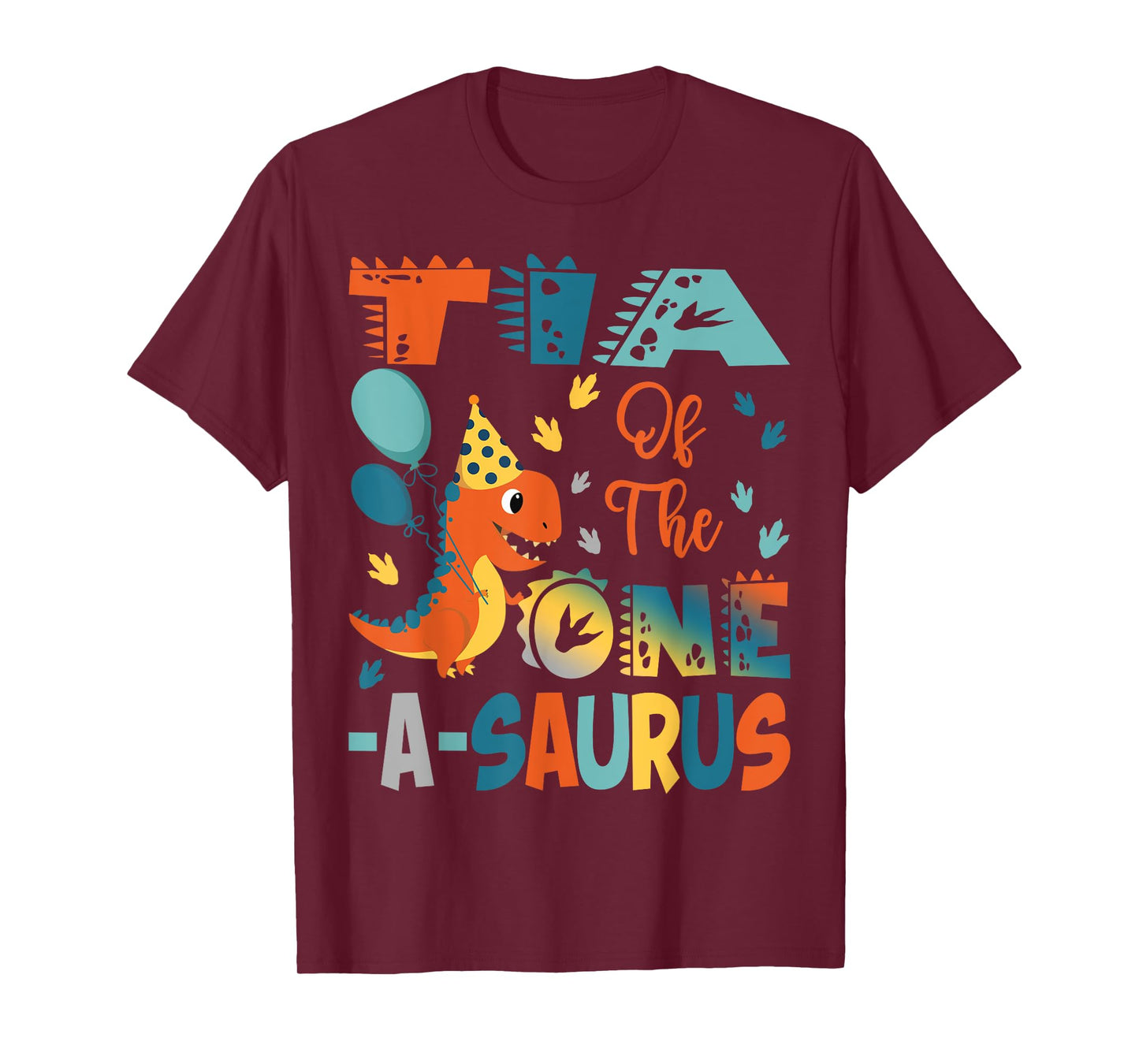Tia Of The One-A-Saurus 2Nd Birthday Dinosaur Party T-Shirt