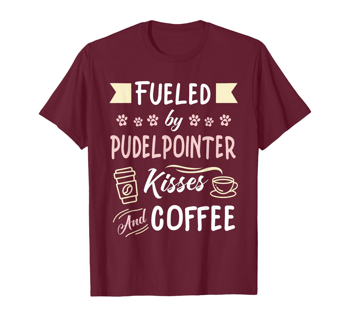 Hunting Dog Pudelpointer Mom Coffee Lover T-Shirt