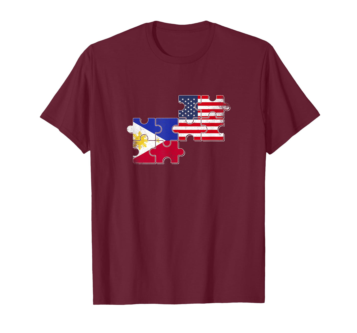 Philippines USA Flag American Filipino T-Shirt for Women Kids Men