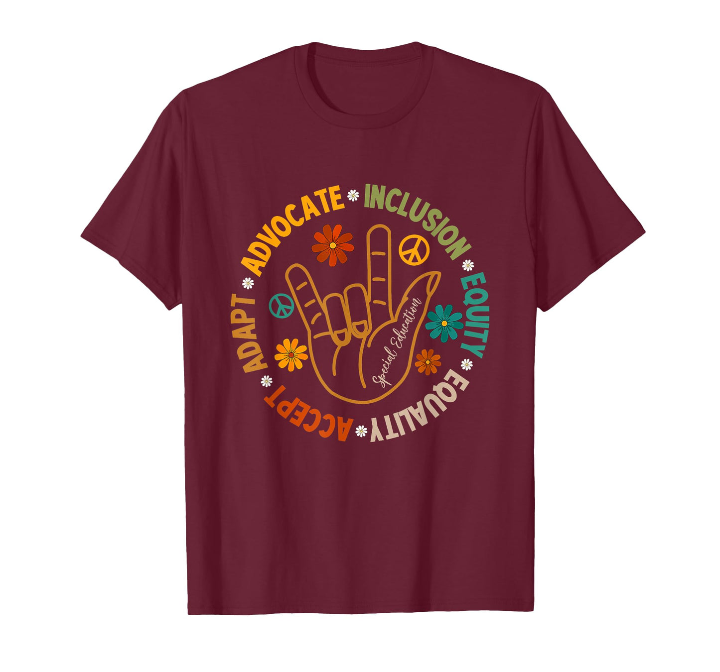 Accept Adapt Advocate Inclusion Equity Equality T-Shirt