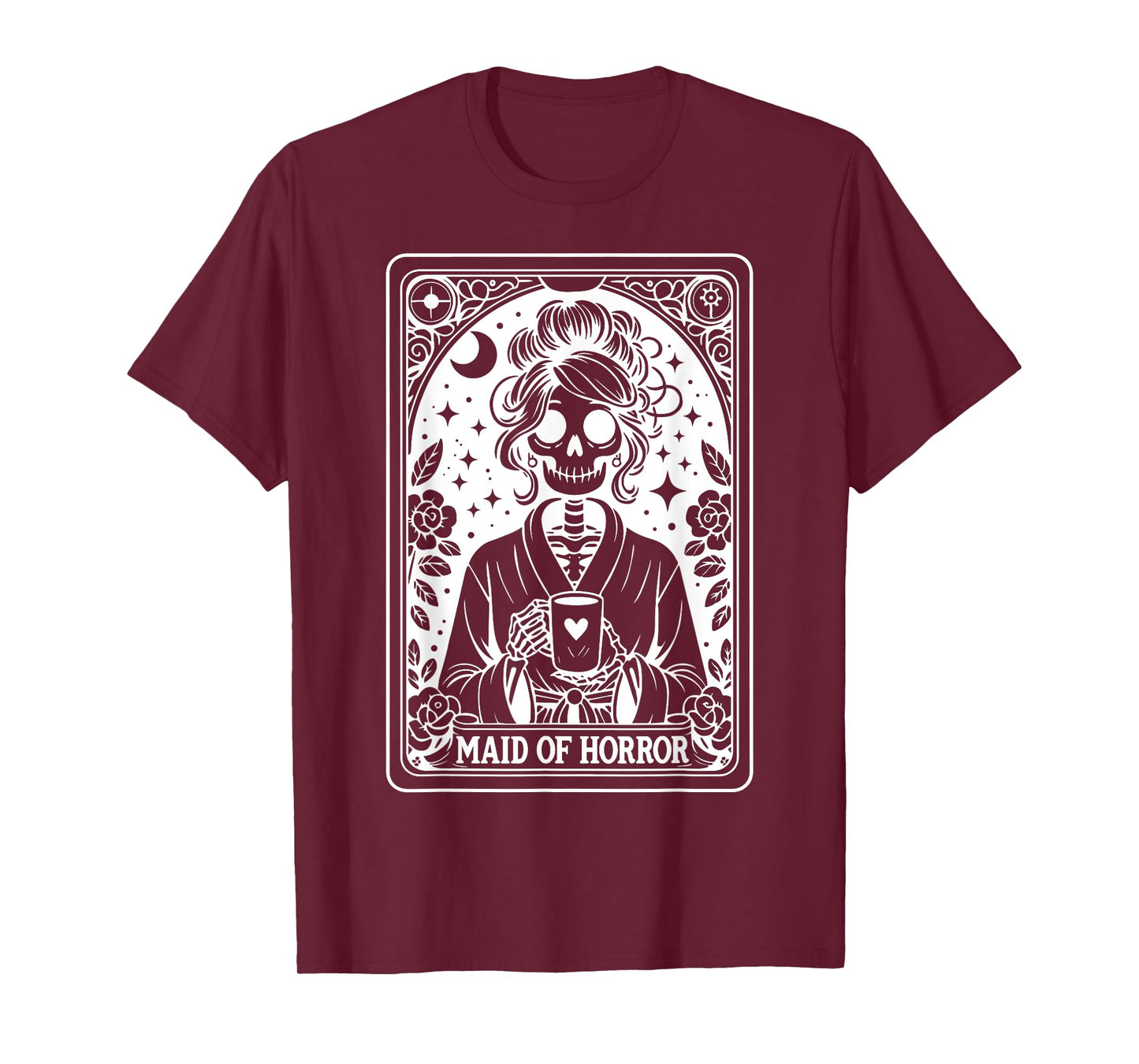 Maid Of Horror Tarot Card Bride Coven Gothic Bachelorette T-Shirt