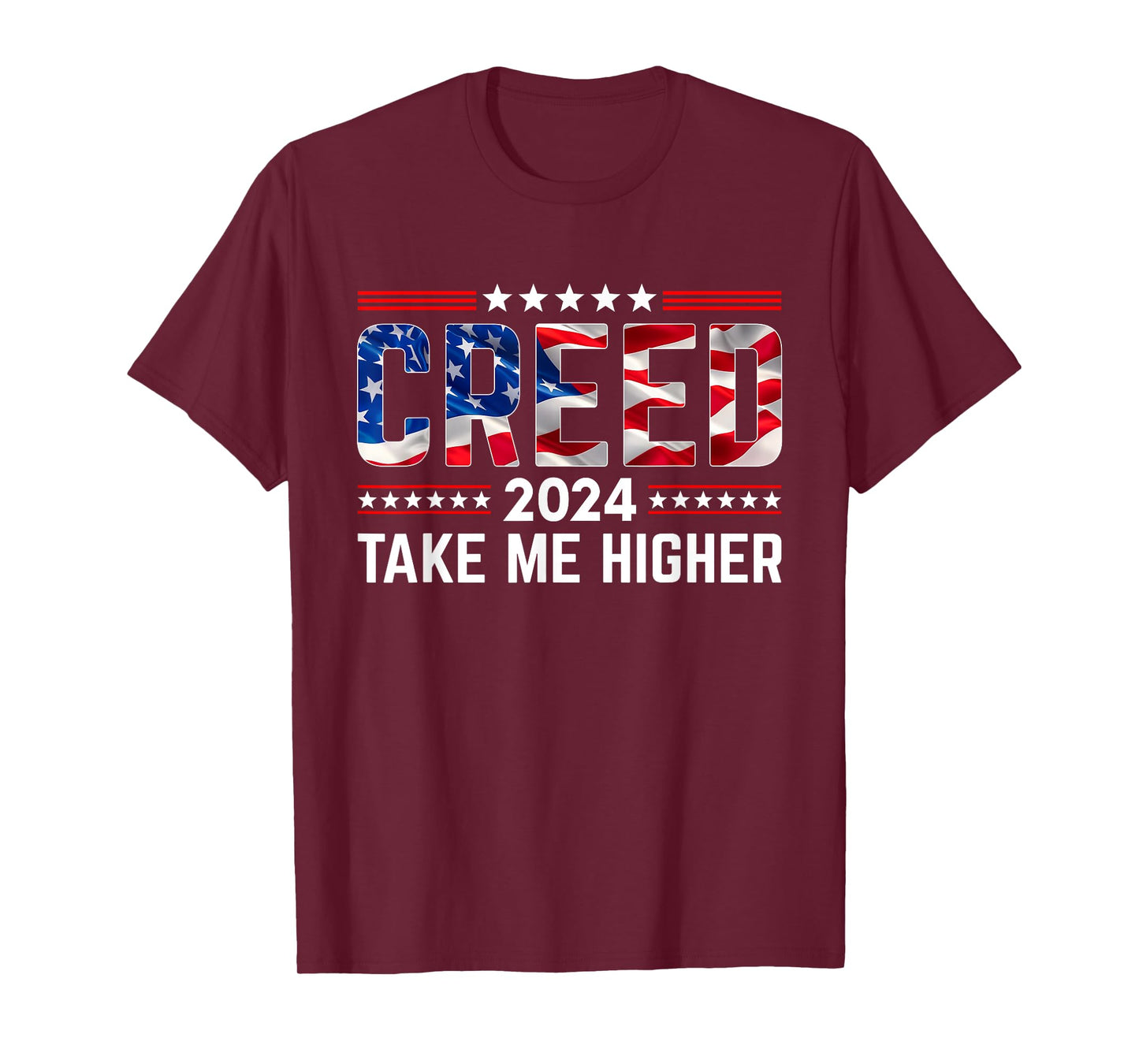 Creed '24 Take Me Higher Creed 2024 Take Me Higher Us Flag T-Shirt