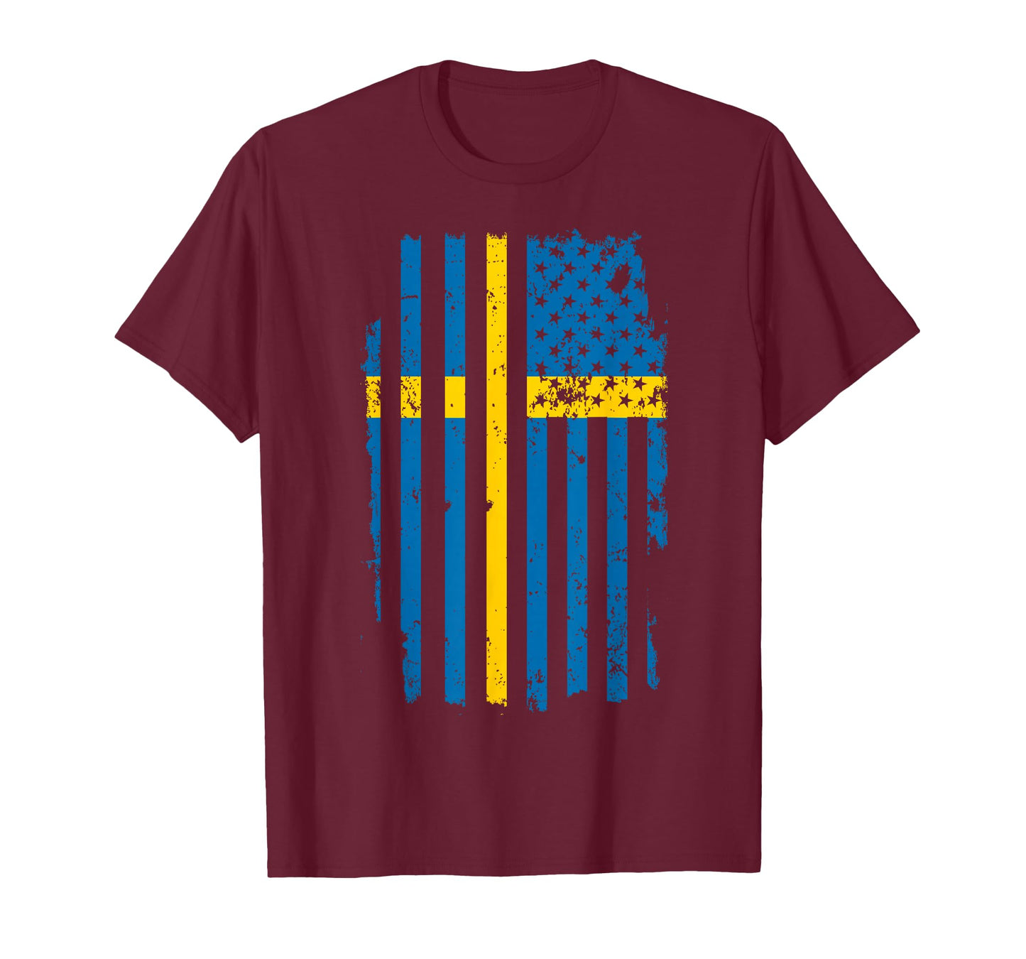 USA Flag American Swedish Sverige Sweden T-Shirt
