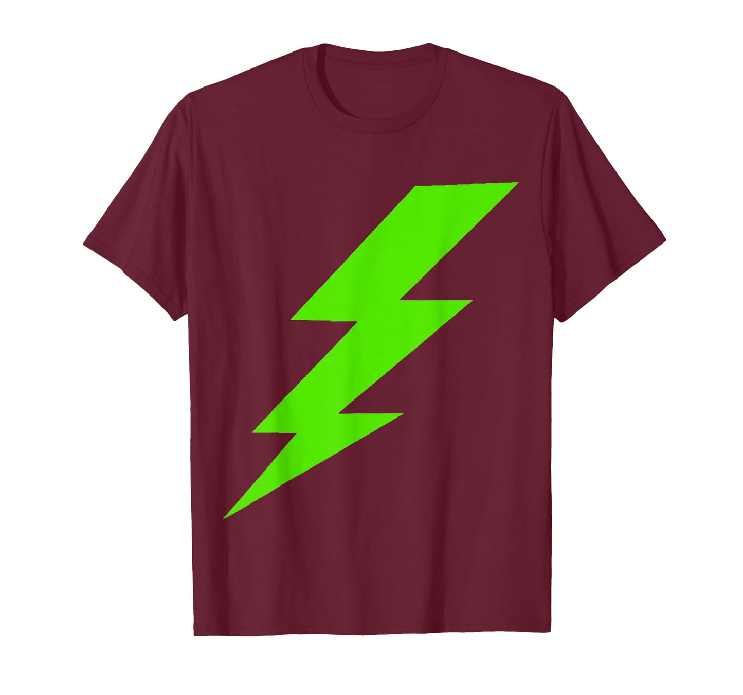 Lightning Bolt Bright Green Silhouette T-Shirt