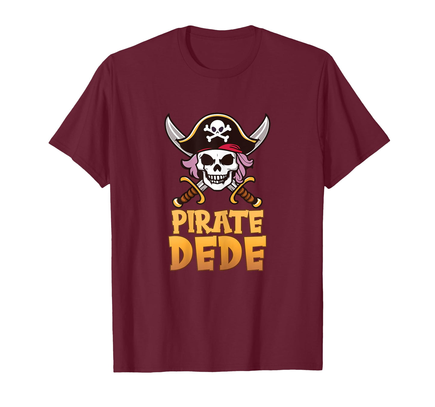 Pirate Dede Funny Captain Matching Grandma Halloween Costume T-Shirt