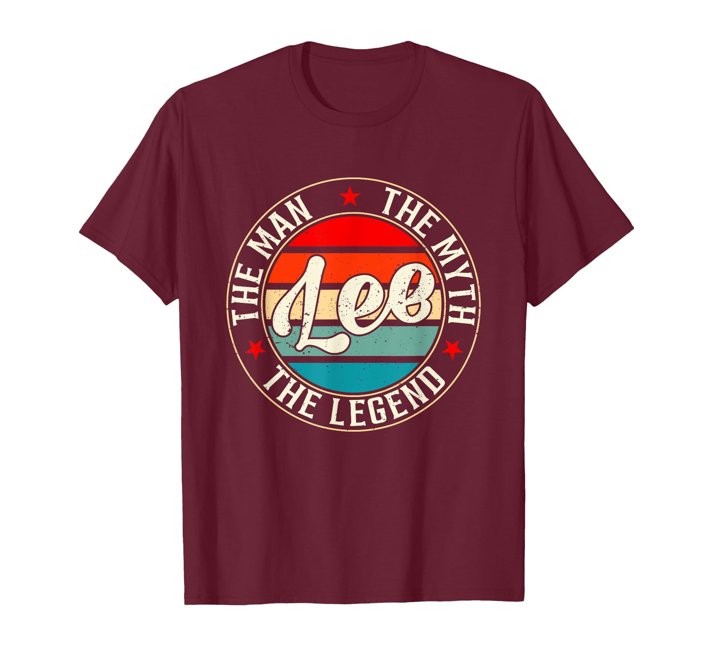 LEE The Man The Myth The Legend Shirt Funny Personalized T-Shirt